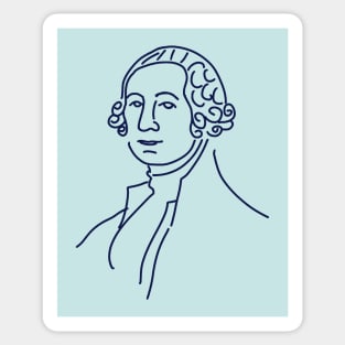 George Washington Line Art V.4 Sticker